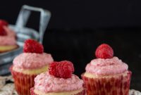 Raspberry Vanilla Bean Cupcakes Recipe with Fresh Berry Frosting