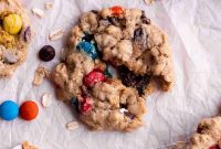 Sourdough Monster Cookie Recipe: Chewy Oats, Chocolate & M&Ms