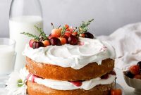 Decadent White Forest Cake Recipe with Light Cherry Cream
