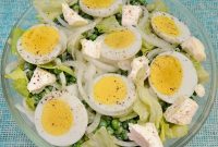 Spring Pea, Soft-Boiled Egg & Feta Salad Recipe