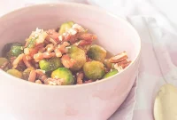 Bourbon-Glazed Brussels Sprouts with Crispy Bacon