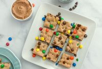 Peanut Butter Cookie Bars with M&M’s: Chewy Chocolate Candy Bars