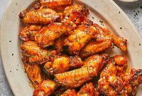 Spicy Hot Honey Chicken Wings Recipe + Air Fryer Method