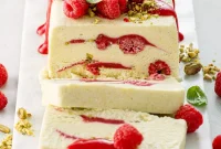 Raspberry Pistachio Semifreddo Recipe: Creamy No-Bake Dessert