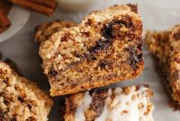 Moist Banana Coffee Cake with Sour Cream Glaze