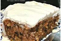 Vegan Carrot Cake Without Eggs, Milk, or Butter