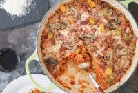 Supreme Pizza Quinoa Bake — Dinnertime Reveal for The Dude Diet