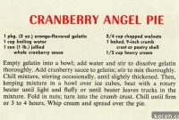 Cranberry Angel Pie Recipe: Light Creamy Holiday Dessert