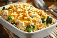 Cheesy Chicken, Broccoli, and Rice Casserole Recipe