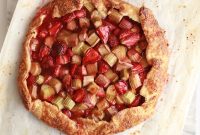 Strawberry Rhubarb Rose Galette with Cream Cheese Crust