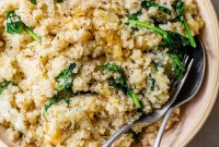 Caramelized Onion Quinoa Bowl with Herbed Lemon Dressing