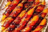 Maple-Glazed Bacon-Wrapped Carrots — Sweet & Savory Side Dish