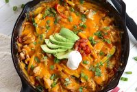 Cheesy Chicken Fajita Casserole for Weeknight Dinners