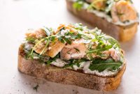 Smoked Salmon Tartine with Lemon-Dill Cream Cheese
