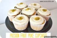 Passion Fruit Poke Cupcakes Recipe with Tropical Glaze