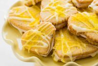 Lemon Poppy Seed Heart-Shaped Sandwich Cookies