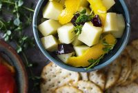 Marinated Manchego Tapas: Savory Spanish Cheese Appetizers