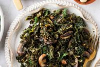 Sautéed Kale with Garlic Mushrooms Recipe