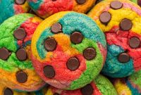 Colorful Chocolate Chip Cookies: Soft, Chewy Rainbow Treats