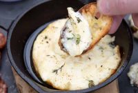 Grilled Baked Brie with Wine-Infused Glaze