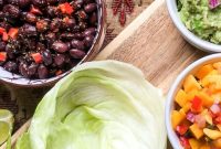 Black Bean Tacos with Fresh Homemade Guacamole Recipe