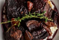 Red Wine Braised Beef Short Ribs with Rich Sauce