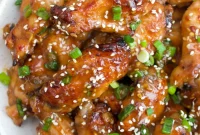 Sticky Asian-Style Chicken Wings with Sweet Soy Glaze