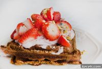 Paleo Protein Waffles with Strawberry Topping Recipe