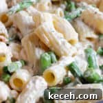 Hot smoked salmon pasta.