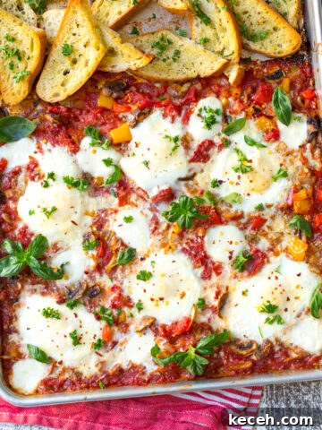 Sheet Pan Italian Baked Eggs by Baking The Goods