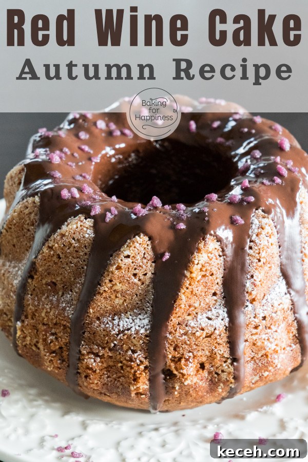 Moist Red Wine Cake Recipe for Rich, Decadent Flavor 7 This red wine cake with chocolate tastes wonderfully chocolaty and aromatic. The perfect autumn recipe, so test it right away!
