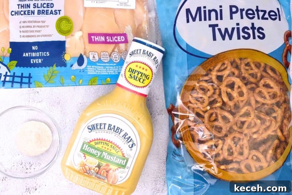 air fryer pretzel crusted chicken ingredients