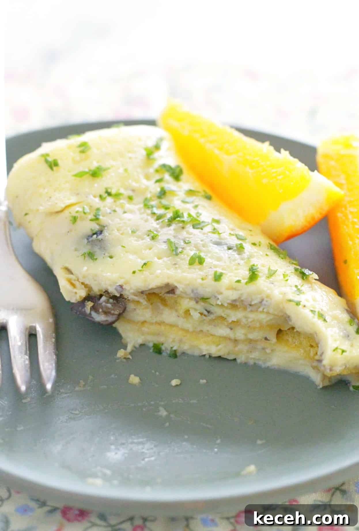 sheet pan omelettes eaten