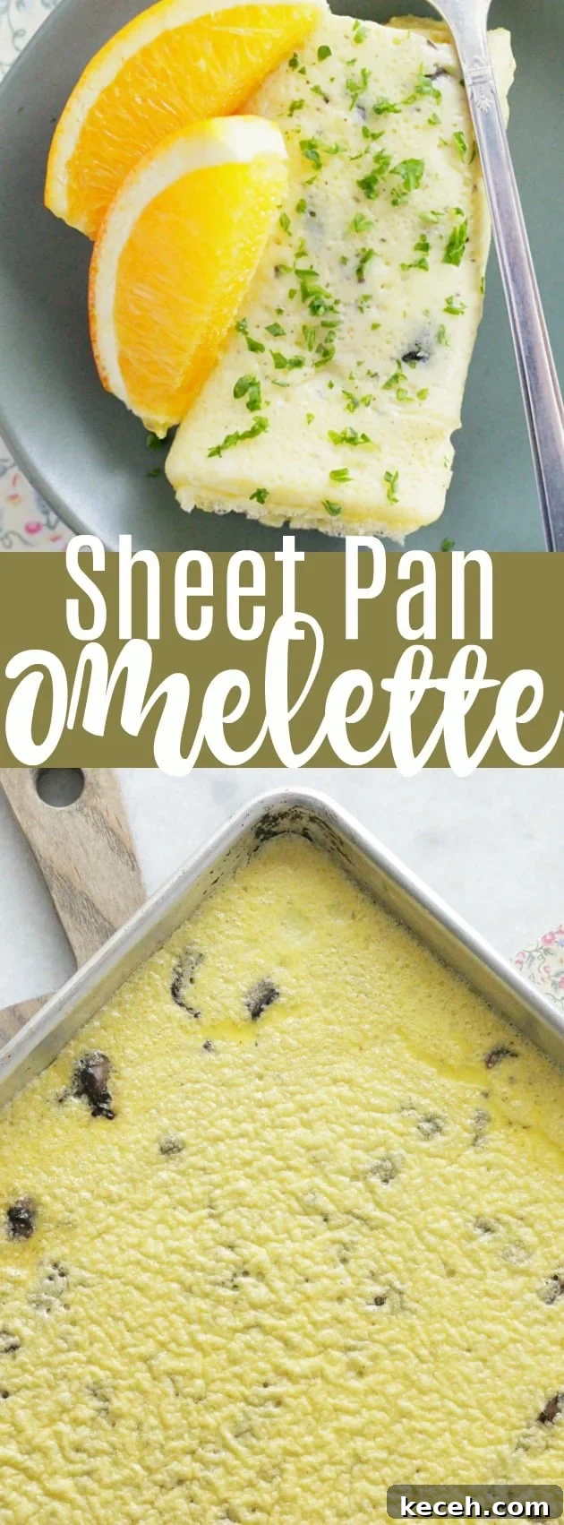 Sheet Pan Omelettes | Foodtastic Mom