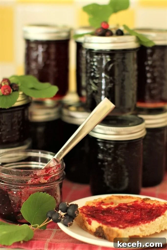 Saskatoon Berry Jam Recipe: How to Make Classic Prairie Jelly 2 jars of homemade saskatoon jelly