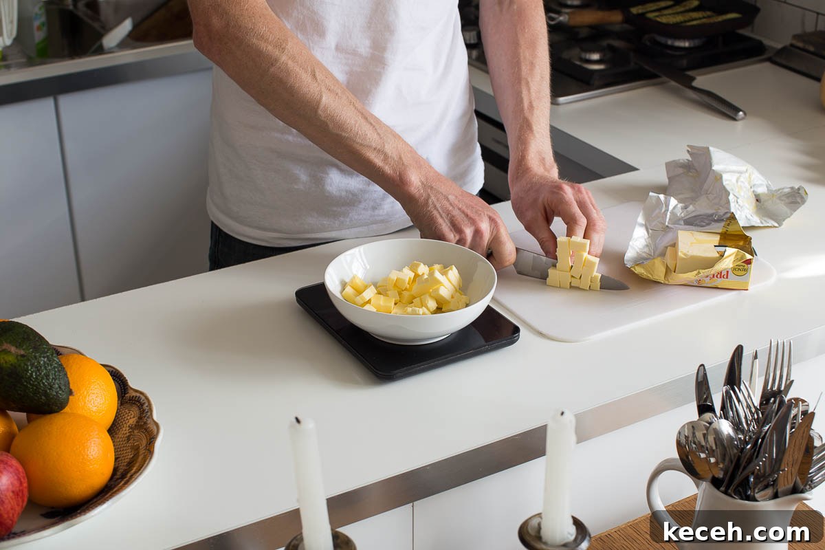 Spelt shortcrust pastry preparation
