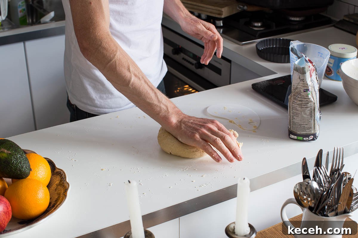 Mixing the dough