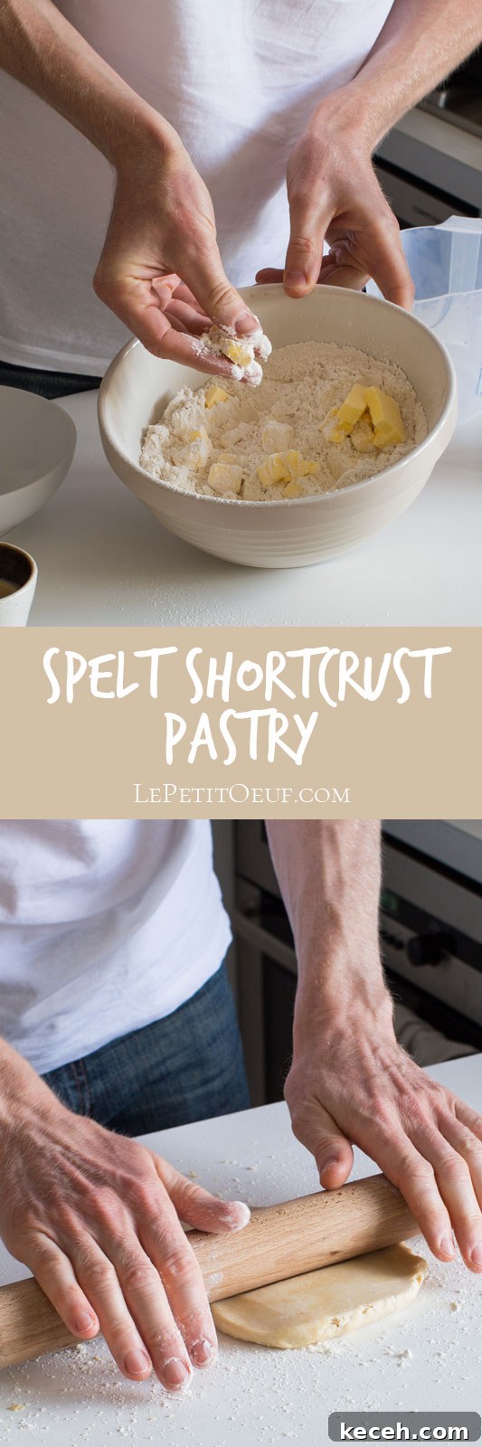 Spelt shortcrust pastry is a basic necessity for any home cook or baker and here's a soft, tender version made using spelt flour.