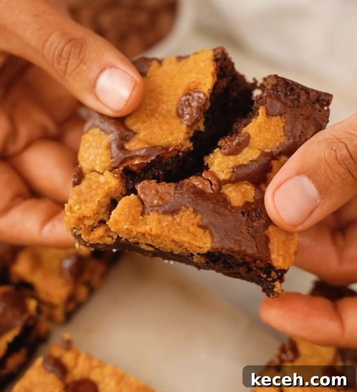 Eggless Cookie Dough Brownies Recipe — Fudgy No-Egg Dessert 4 img 12700 3