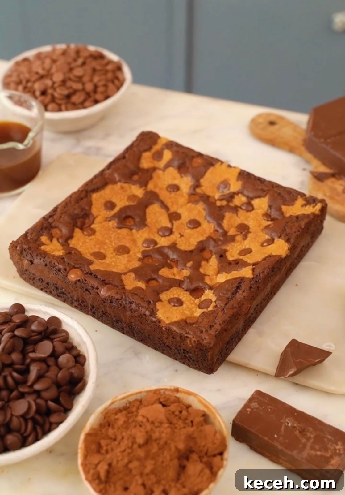 Eggless Cookie Dough Brownies Recipe — Fudgy No-Egg Dessert 6 img 12700 5