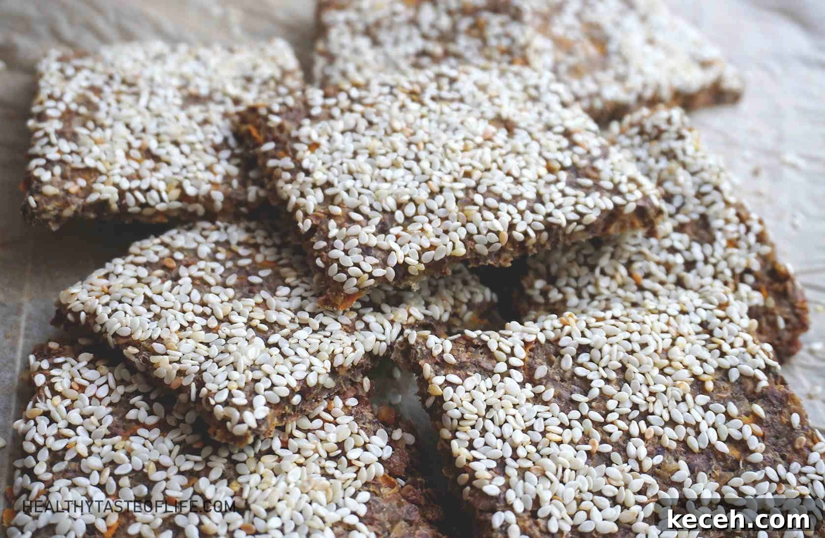 Buckwheat Crackers With Seeds (Vegan Gluten Free Crackers)