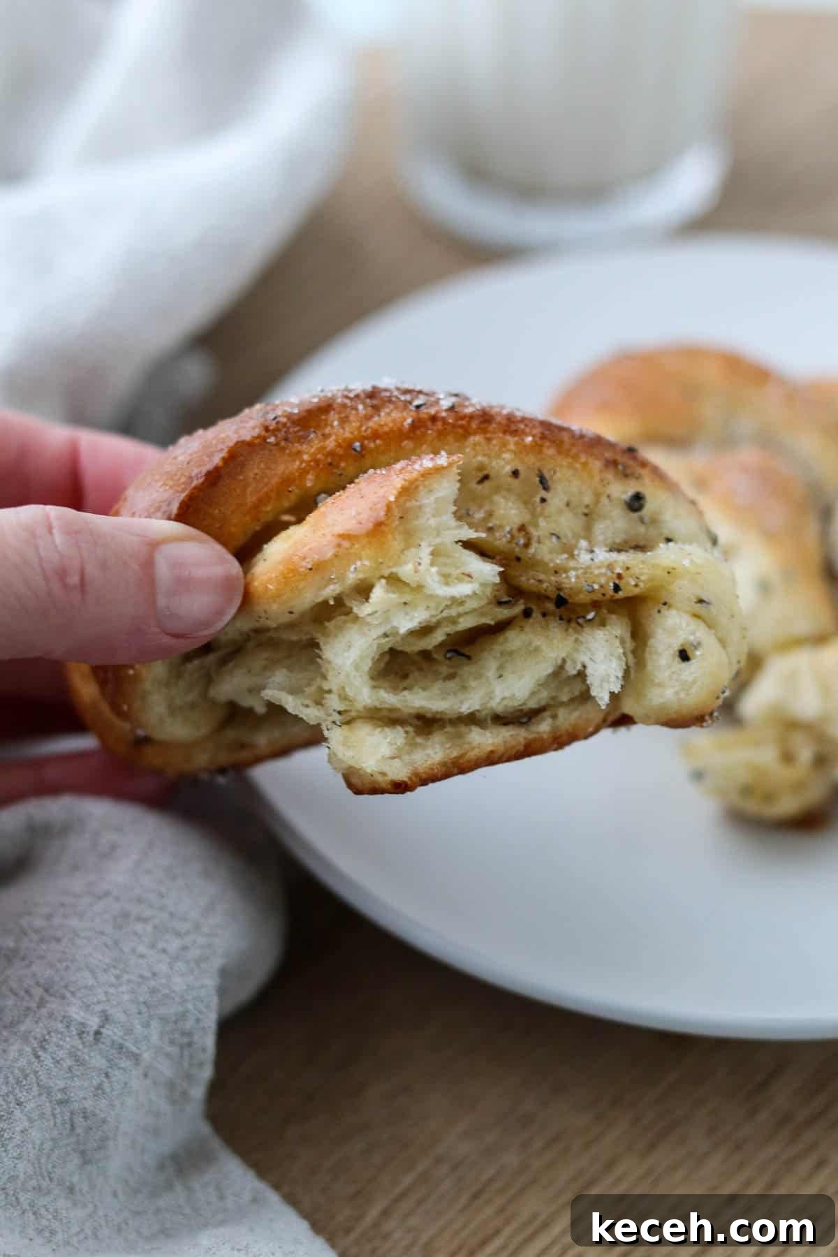 Tangzhong Method: Make Soft, Tender Breads and Buns Every Time 3 The inside a fluffy cardamom bun.