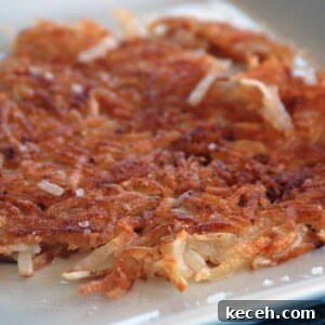 Crispy Golden Hash Browns Recipe for Perfect Breakfast Crispness 4 plate of crispy hash brown potatoes.