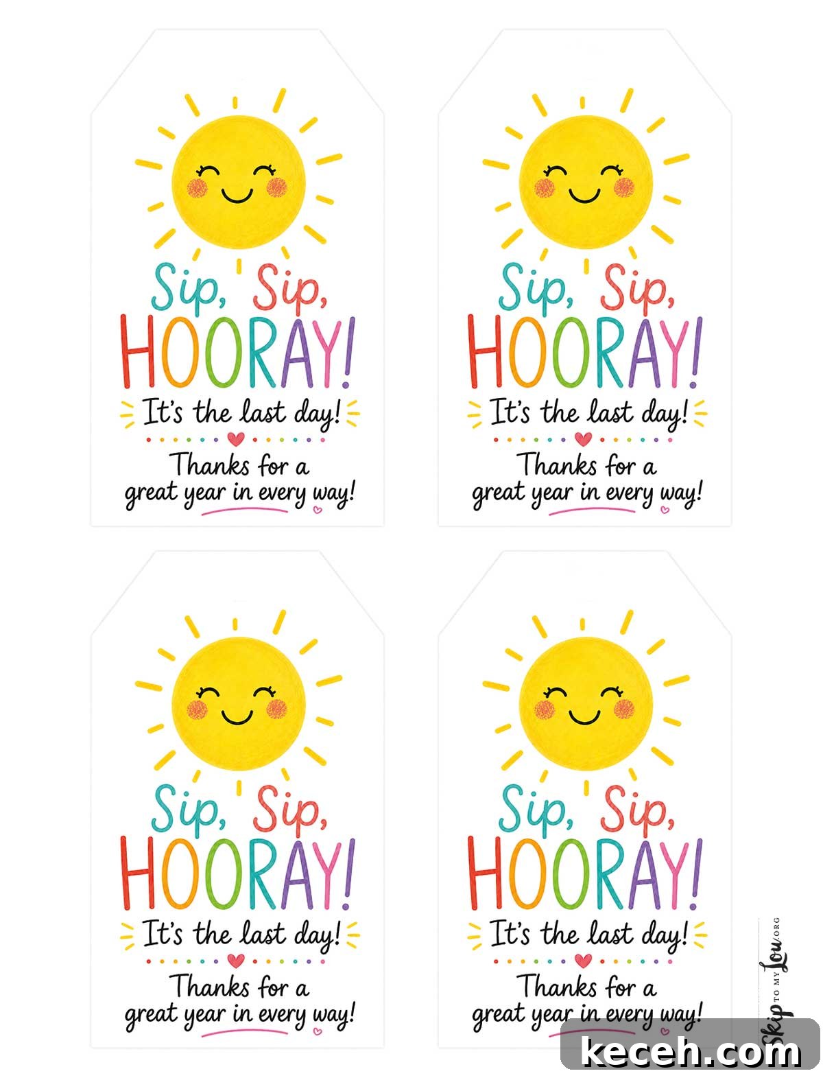 sip sip hooray its the last day tag