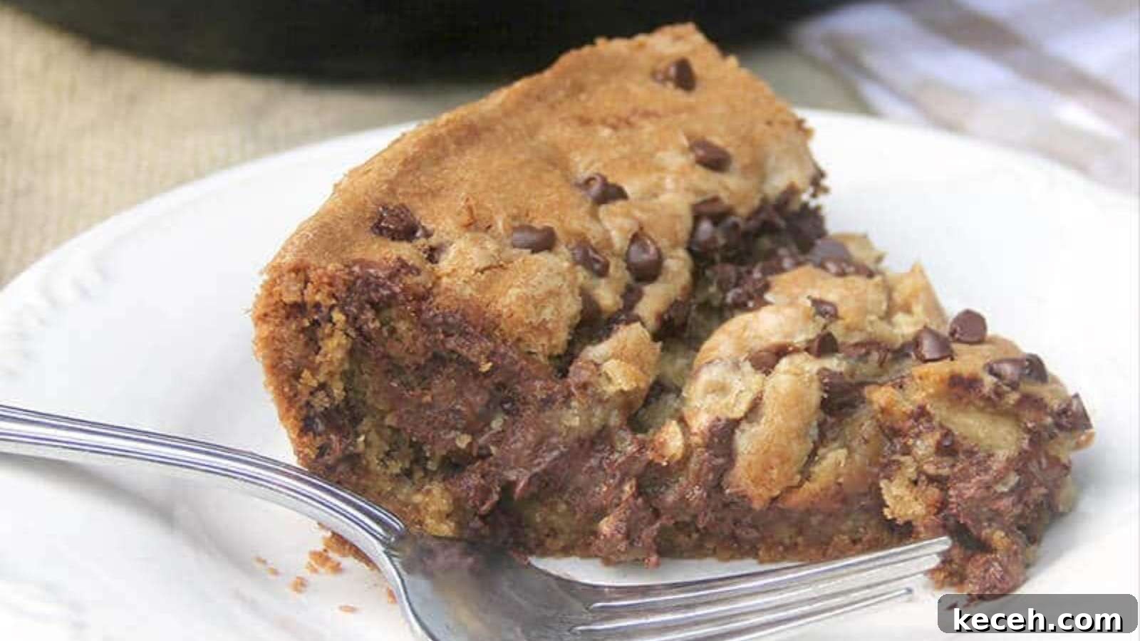 15 Nostalgic Pie Recipes with Buttery Flaky Crusts 4 Chocolate Chip Cookie Pie in a Skillet