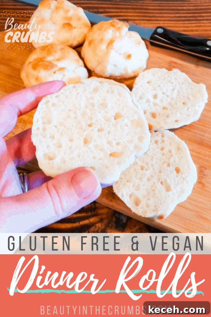 Check out this easy recipe for gluten free, dairy free, and vegan dinner rolls!
