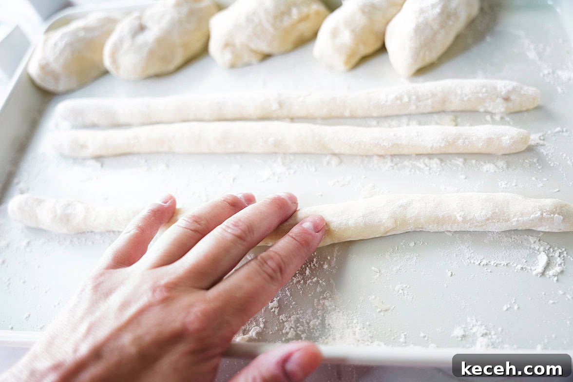 Pillowy Homemade Potato Gnocchi: Classic Italian Comfort Food 8 potato gnocchi dough rolled into a rope