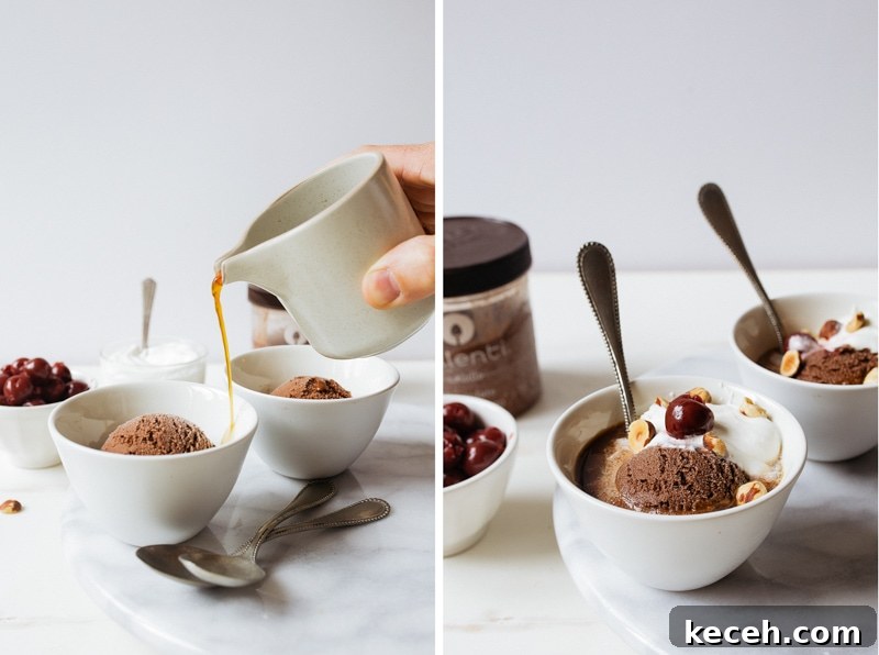 Hazelnut Mocha Affogato Recipe — Coffee Dessert with Chocolate and Nutty Liqueur 4 Hazelnut Mocha Affogato for Two. The best coffee dessert for two.