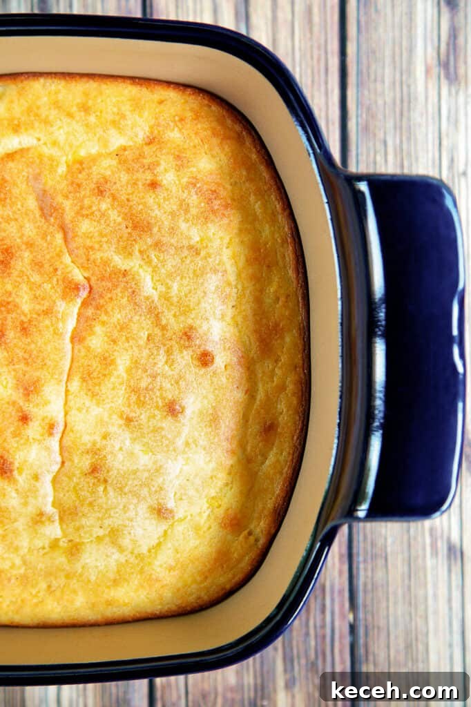 Moist Sour Cream Cornbread Recipe for Perfect Southern Cornbread 3 cornbread in baking dish