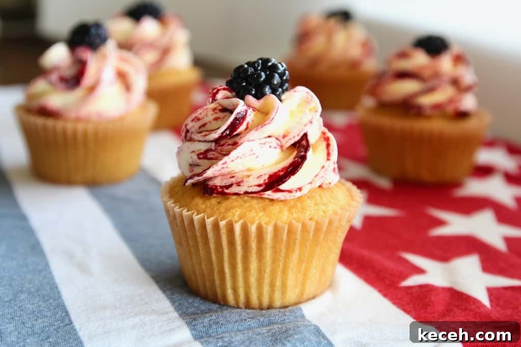 These corn cupcakes are jam packed with corn! There’s corn in the fluffy cupcakes, and corn in the silky buttercream frosting, kissed with tart and fruity blackberries!